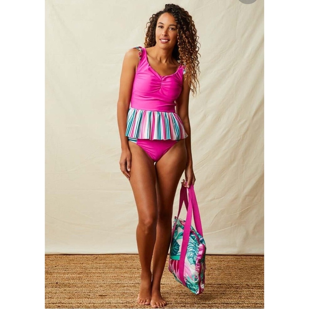 Pink Striped Matilda Jane Tankini Swimsuit